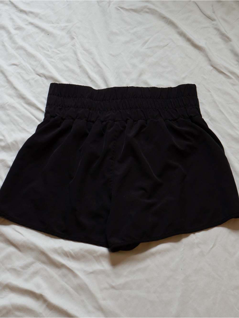 Black Women's High Waist Athletic Shorts